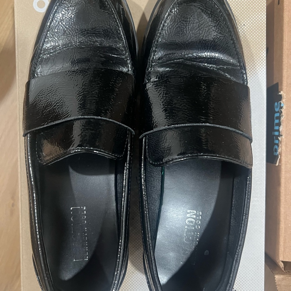 Kenneth Cole Black Patent Loafers